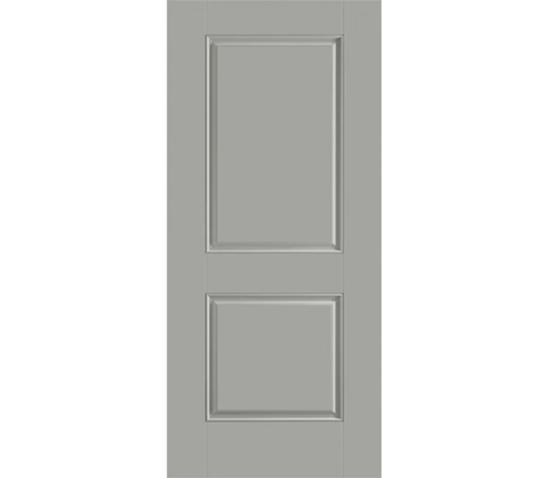 Kennewick Two Panel Square Fiberglass Entry Door